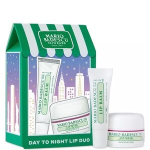 Mario Badescu Day to Night Lip Duo, two-piece lip set for hydration & softening.